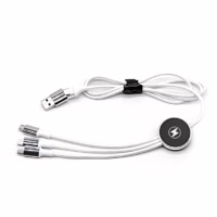 Custom Logo LED Light-Up 5 in 1 USB Multi-Charging Cable Model No.MA-211B(สั่งขั้นต่ำ 100 ชิ้น)