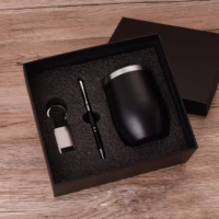 3-in-1 Gift Set_12 oz Coffee Cup Pen Keychain Model No.MIDU-01 (สั่งขั้นต่ำ 100 ชุด)