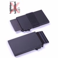 Aluminum Credit ID Card Holder with Money Clip RFID Blocking Model No.MRF-86 (สั่งขั้นต่ำ 100 ชิ้น)
