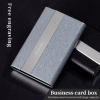 Business Cards Holder With Laser Engraving Logo Model No. NC-001 (สั่งขั้นต่ำ 100 ชิ้น)