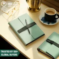 PU Leather Binder A6 6 Rings Refillable Loose Leaf Notebook Model No.SV211-10 (สั่งขั้นต่ำ 100 เล่ม)