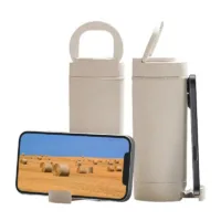 Healthy Plastic Cup Double Wall Wheat with Phone Holder Model No. SP-TSSEP01 (สั่งขั้นต่ำ 100 ชิ้น)