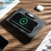 A5 Wireless Charging Notebook PU Leather Cover 3-in-1 Cable Model No.B7-PN19 (สั่งขั้นต่ำ 50 ชิ้น)