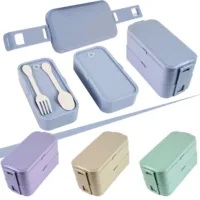 800ML Dual-layer Bpa Free Food Container Model No.KHF012003(สั่งขั้นต่ำ 100 ชิ้น)