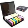 Note Pad Paper Stickers Index Rectangular Leather Box Model No.NPS-02(สั่งขั้นต่ำ 100 ชิ้น)