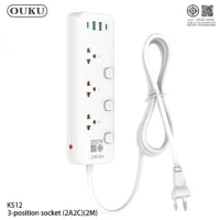 ปลั๊กพ่วงมัลติฟังก์ชั่น OUKU KS12 (มี มอก.)(สั่งขั้นต่ำ 30 ชิ้น)